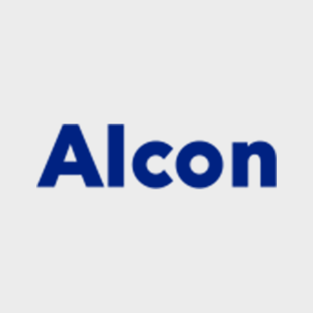 Логотип акции Alcon, ALC