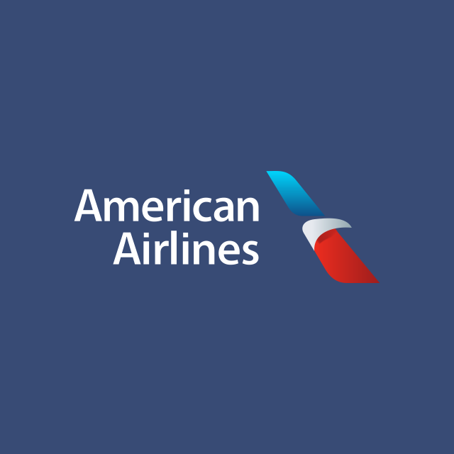 Логотип акции American Airlines Group, AAL