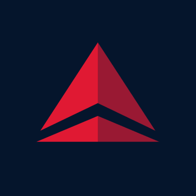 Логотип акции Delta Air Lines, DAL Логотип акции Delta Air Lines, DAL
