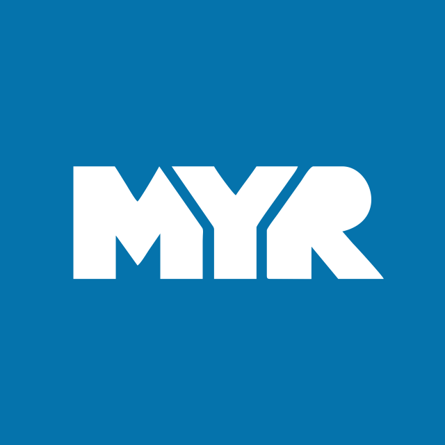 Логотип акции MYR Group Inc, MYRG Логотип акции MYR Group Inc, MYRG