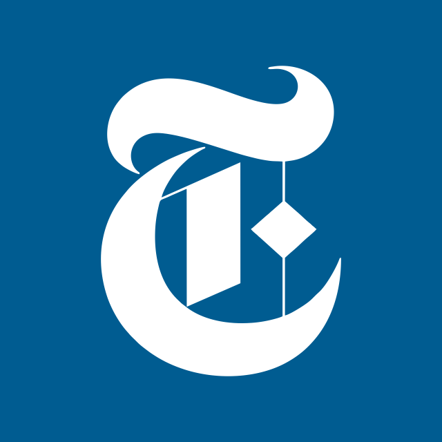 Логотип акции New York Times, NYT