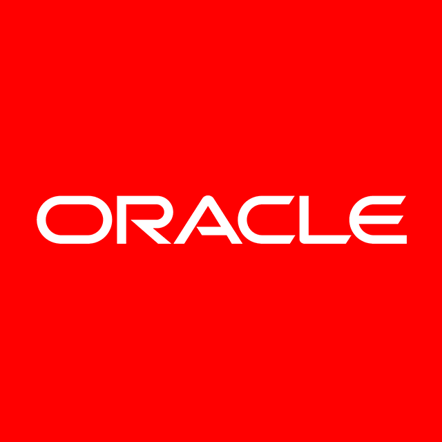 Логотип акции Oracle, ORCL