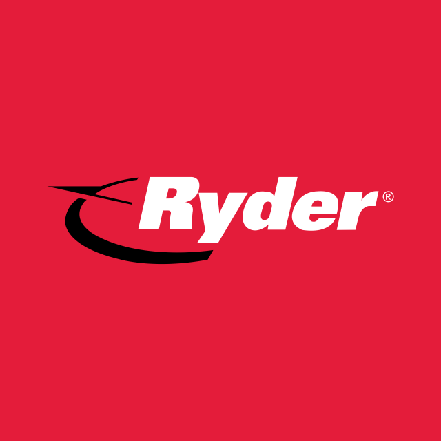 Логотип акции Ryder System, R Логотип акции Ryder System, R