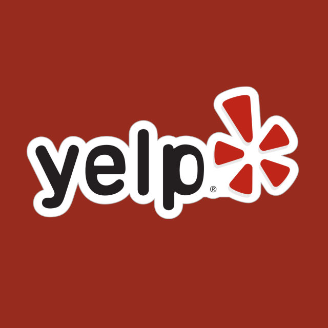 Логотип акции Yelp Inc, YELP